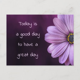 Postal Un Buen Día Para Un Gran Día / Floral