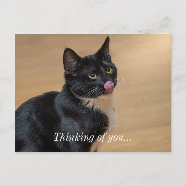 Postal Un Buen Lick Painterly Pensando En Ti (Anverso)