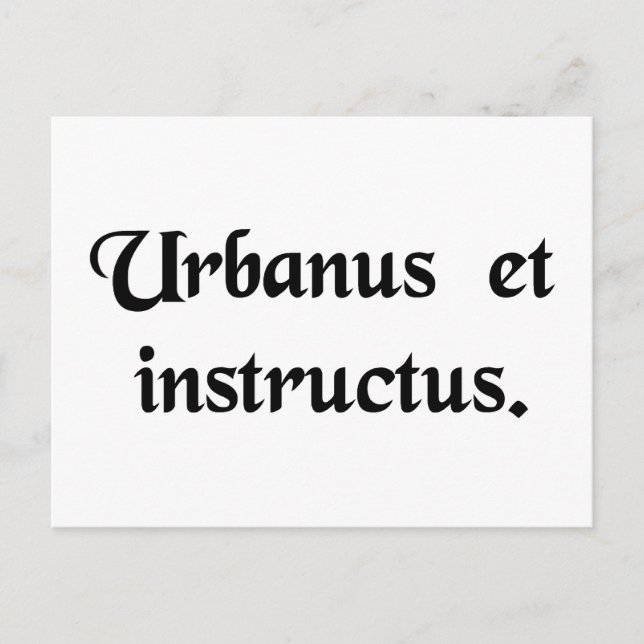 Postal Un caballero y un académico. (Anverso)