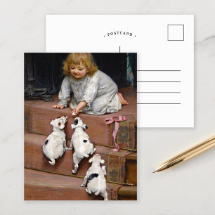 Postal Un calor muerto   Arthur John Elsley