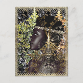 Postal Un camaleón de noche de selva