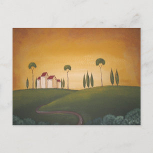 Postal Un Camino En La Toscana