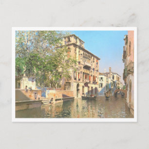 Postal Un canal en Venecia, Martin Rico y Ortega Pintura