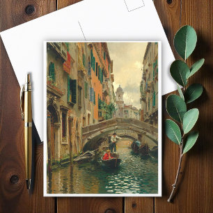 Postal Un canal tranquilo, Venecia
