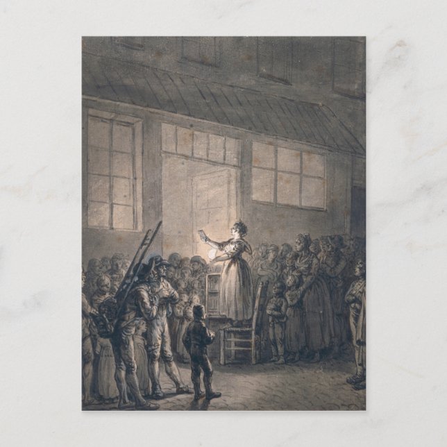 Postal Un cantante popular (Anverso)