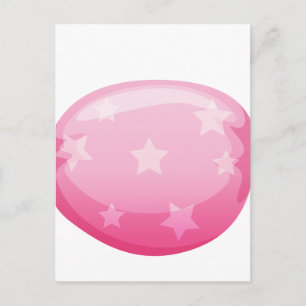 Postal un caramelo rosa