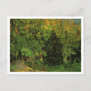 Postal Un carril en el jardín público de Arles