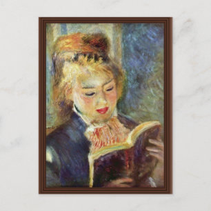 Postal Un Chica Leyendo Por Pierre-Auguste Renoir