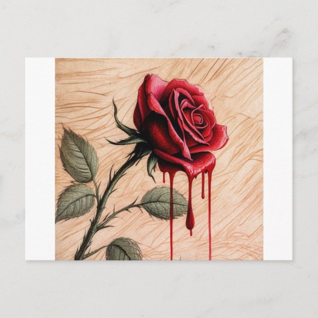 Postal Un color áspero delicado, intrincado y emotivo (Anverso)