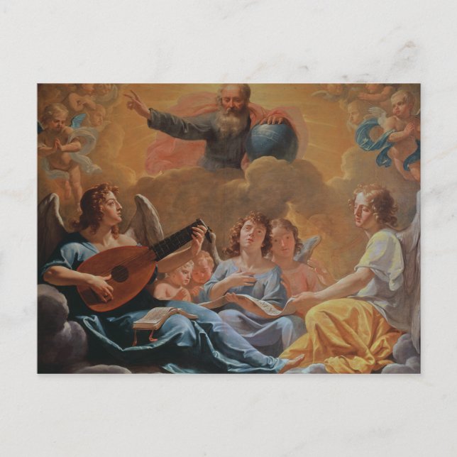 Postal Un concierto de ángeles (Anverso)