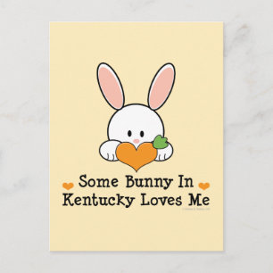 Postal Un conejo en Kentucky Me Ama
