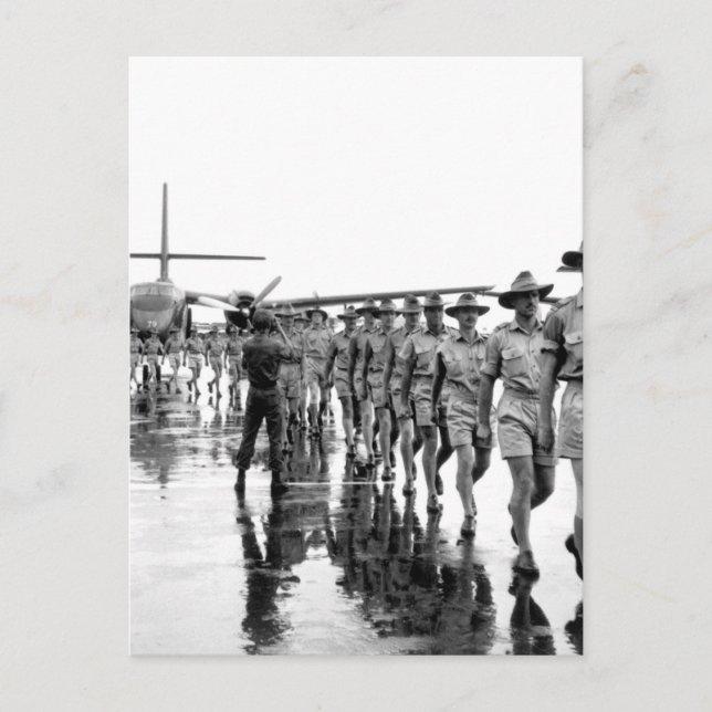 Postal Un contingente de la Real Fuerza Aérea Australiana (Anverso)