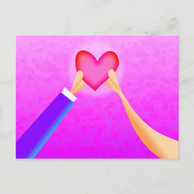 Postal Un Corazón (Anverso)