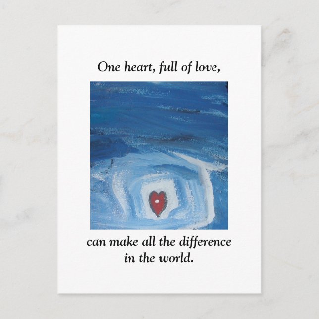 POSTAL UN CORAZÓN (Anverso)
