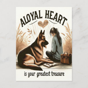 Postal Un Corazón Leal Y Un Amigo Fiel