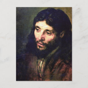 Postal Un Cristo después de la vida de Rembrandt