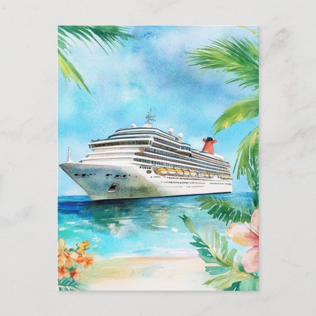 Postal Un crucero de verano (Anverso)