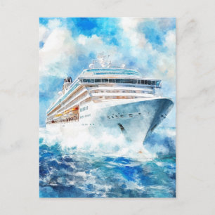 Postal Un crucero de verano
