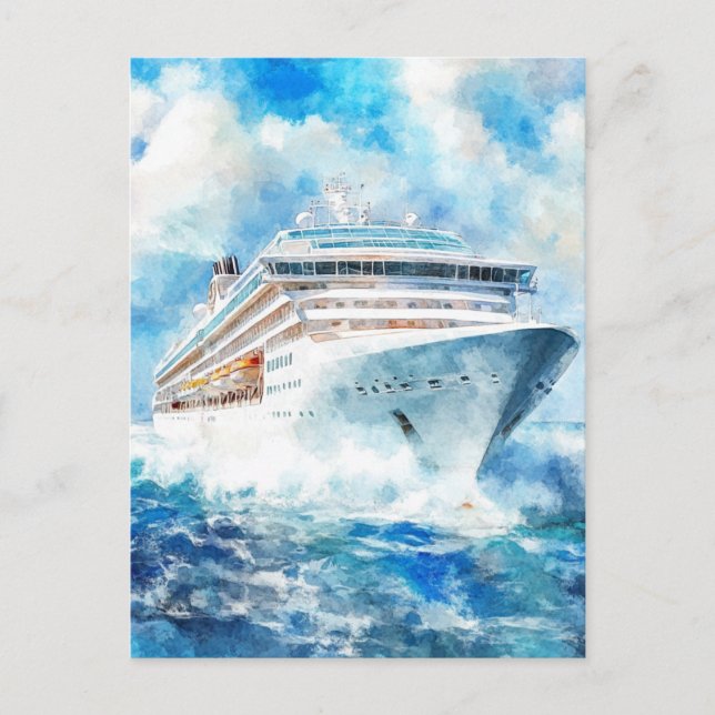 Postal Un crucero de verano (Anverso)