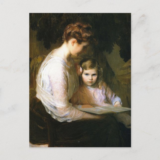 Postal Un cuento de hadas por Lilla Cabot Perry (Anverso)