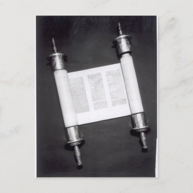 Postal Un desplazamiento hebreo (Anverso)