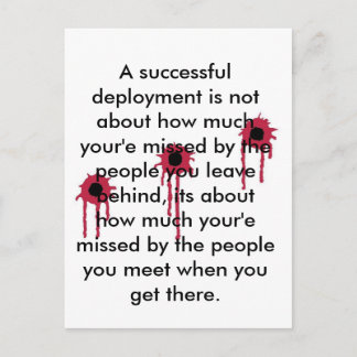 Postal Un despliegue exitoso/SANGRIENTOS AGUJEROS DE BOMB