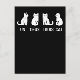 Postal un deux trois cat