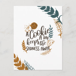 Postal Un día de cookie mantiene la tristeza lejos del bl