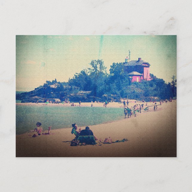 Postal Un Día En La Playa (Anverso)