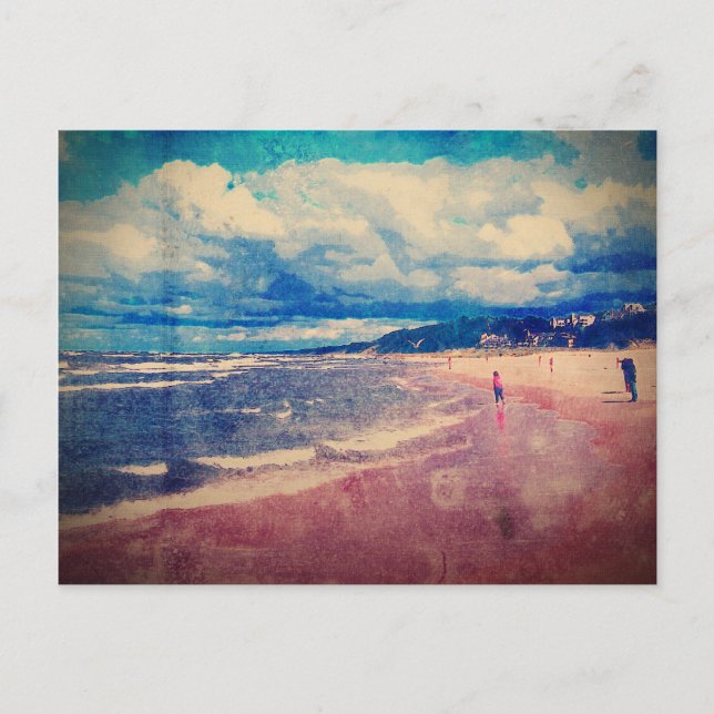 Postal Un Día En La Playa (Anverso)