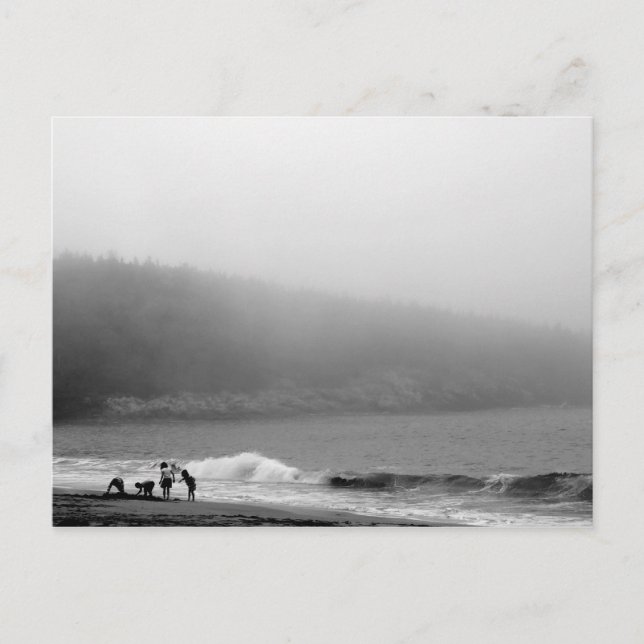 Postal Un día en la playa - Maine (Anverso)