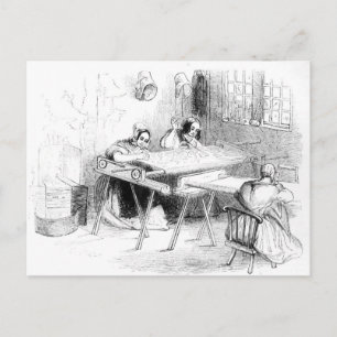 Postal Un día en los fabricantes del palacio de Nottingha