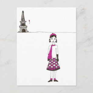 Postal Un día en París Francia