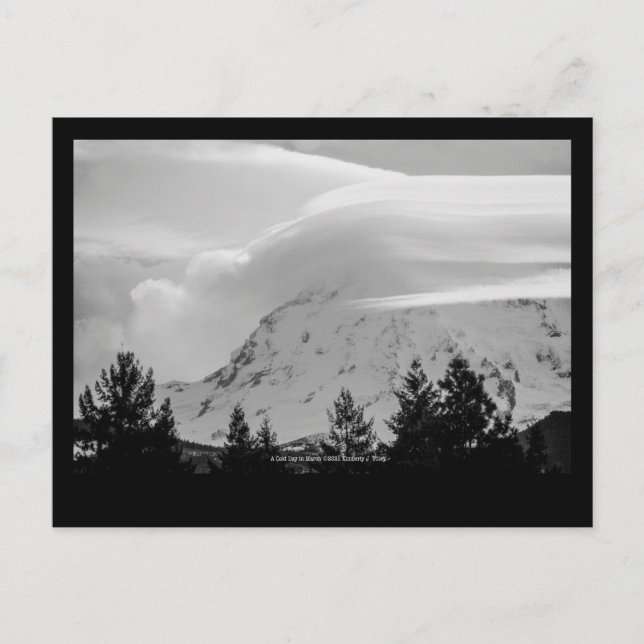 Postal Un día frío en marzo (Anverso)