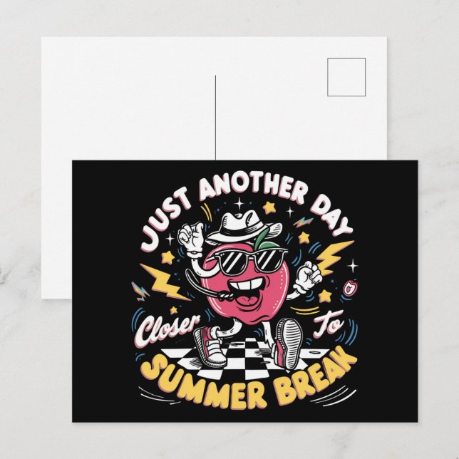 Postal Un Día Más Cerca Del Profesor De Verano Breve (Anverso / Reverso)