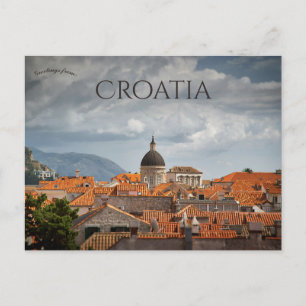 Postal Un Día Nublado en Dubrovnik Croacia