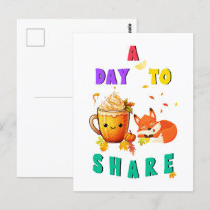 Postal Un Día Para Compartir Botánica Del Roble Ginkgo Dí