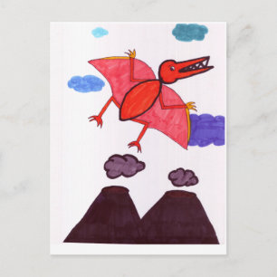 Postal Un dinosaurio