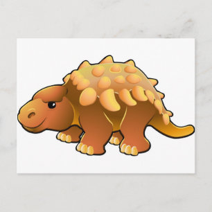 Postal Un dinosaurio lindo y amigable