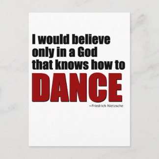Postal Un Dios que sabe bailar