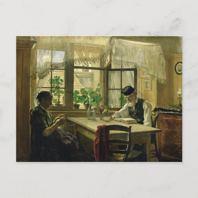 Postal Un Domingo Pacífico, 1876 (Anverso)