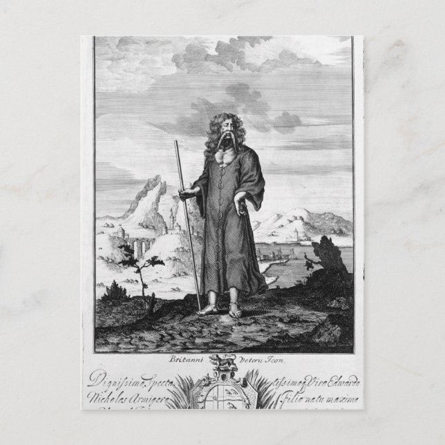 Postal Un druida (Anverso)