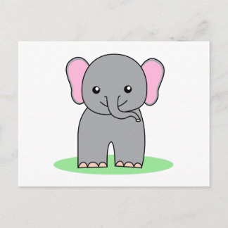 Postal Un elefante pequeño