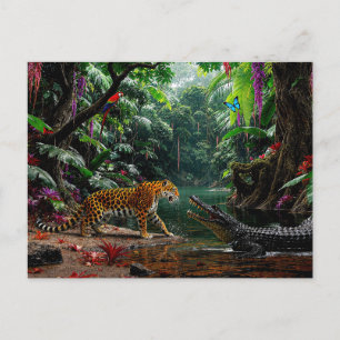 Postal “Un encuentro casual” – Retrato colorido de vida s