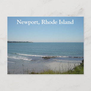 Postal Un Escenario De Playa En Newport, Rhode Island