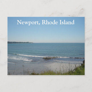 Postal Un Escenario De Playa En Newport, Rhode Island