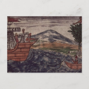 Postal Un espía indio observa: