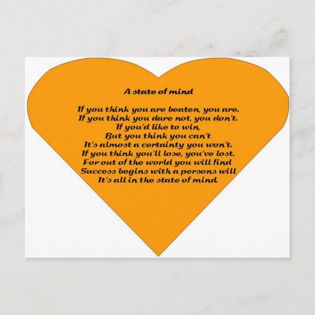 Postal Un estado de ánimo (Anverso)