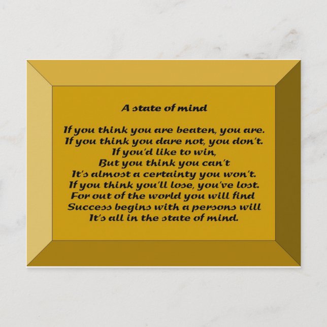 Postal Un estado de ánimo (Anverso)