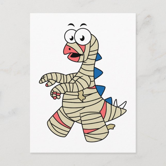 Postal Un Estegosaurio Personalizado Se Vestió Como Una M (Anverso)